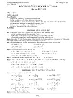 De cuong on tap toan 10 co ban HKI nam hoc 2017  2018