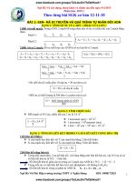 CÔNG THỨC SINH THPT THEO tất cả các DẠNG bài