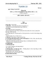 Tuần 10 giáo án lớp 1 soạn theo ĐHPTNLHS năm học 2018   2019 