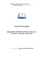 SKKN.Nâng cao chất lượng dạy học môn âm nhạc tiểu học