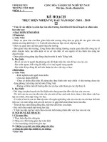 kế hoạch cá nhân môn tiếng anh tiểu học