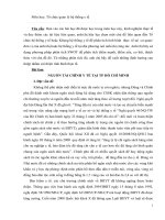 Bài tập cuối kì môn Tổ Chức Quản Lý Y tế