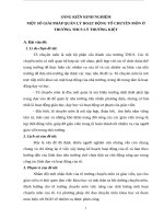 SÁNG KIẾN KINH NGHIỆM MỘT SỐ GIẢI PHÁP QUẢN LÝ HOẠT ĐỘNG TỔ CHUYÊN MÔN Ở TRƯỜNG THCS LÝ THƯỜNG KIỆT