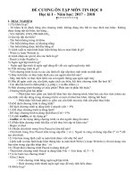 DE CUONG ON TAP TIN HOC 8 HKI