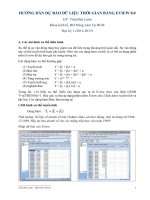 HƯỚNG dẫn dự báo dữ LIỆU THỜI GIAN BẰNG EVIEW 8 0 GV  trần đức luân khoa kinh tế, đh nông lâm tp HCM học kỳ 1 (2014 2015)