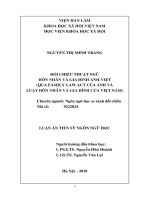 Đối chiếu thuật ngữ hôn nhân và gia đình anh   việt (qua family law act của anh và luật hôn nhân và gia đình của việt nam) tt