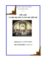 BAI LY LUAN DAY HOC VA GIAO DUC HIEN DAI