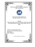 Phân tích chiến lược sản phẩm của dòng sản phẩm The Fresh For Men thuộc thương hiệu The Face Shop