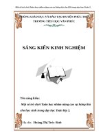 Sáng kiến kinh nghiệm một số trò chơi toán học nhằm nâng cao sự hứng thú cho học sinh trong dạy học toán lớp 3 