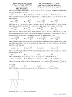 đề kiểm tra chất lượng toán 12 năm học 2018 – 2019 trường THPT quang trung – hải phòng