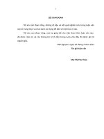 Đánh giá thực trạng công tác bồi thường giải phóng mặt bằng dự án mở rộng bắc khai trường giai đoạn 1 (2012 2014) tại phường tân long, thành phố thái nguyên