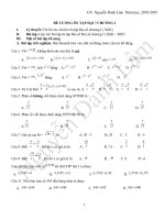 ĐỀ CƯƠNG ÔN TẬP ĐẠI 7 CHƯƠNG I