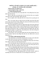 NHỮNG VẤN ĐỀ CƠ BẢN CỦA CHỦ NGHĨA MÁC  LÊNIN, TƯ TƯỞNG HỒ CHÍ MINH (PHẦN KINH TẾ CHÍNH TRỊ)