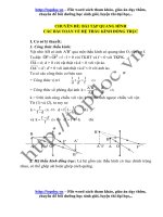 Chuyên đề bồi dưỡng học sinh giỏi vật lý THCS phần 5 :  hệ thấu kính đồng trục