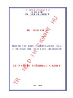 Phát triển thẻ ghi nợ tại ngân hàng TMCP ngoại thương việt nam   chi nhánh huế 