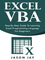 Jason jay EXCEL VBA step by step guide  to learning excel programming language for beginners (2017)
