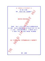 Ảnh hưởng của việc thực hiện chính sách bồi thường giải phóng mặt bằng đến cuộc sống của người dân khi nhà nước thu hồi đất tại huyện bố trạch, tỉnh quảng bình 