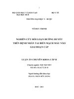 Nghiên cứu rối loạn đường huyết trên bệnh nhân tai biến mạch máu não giai đoạn cấp (FULL TEXT)