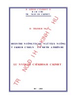Hoàn thiện công tác quản lý tài sản công tại Kho Bạc Nhà Nước tỉnh Thừa Thiên Huế