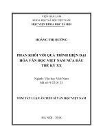 Phan khôi với quá trình hiện đại hóa văn học việt nam nửa đầu thế kỷ XX tt 