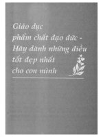 Ebook những phương pháp giáo dục hiệu quả trên thế giới (tập 5 phương pháp giáo dục gia đình của châu tiết hoa và thi tú nghiệp) phần 2 – giang quân (biên dịch)