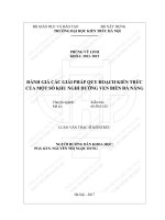 Đánh giá các giải pháp quy hoạch kiến trúc của một số khu nghỉ dưỡng ven biển đà nẵng (tt) 