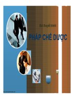 Bai thuyet trinh mon phap che duoc