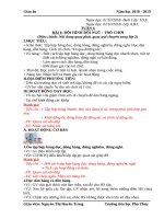 Giáo án chuyên biệt tuần 6 năm học 2018 2019 