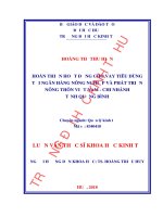 Hoàn thiện hoạt động cho vay tiêu dùng tại ngân hàng nông nghiệp và phát triển nông thôn việt nam   chi nhánh tỉnh quảng bình 