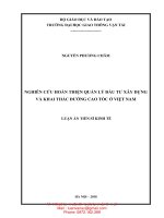 Luận văn tốt nghiệp : Nghiên cứu hoàn thiện quản lý đầu tư xây dựng và khai thác đường cao tốc Việt Nam