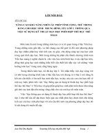 skkn NÂNG CAO KHẢ NĂNG NHỚ các PHÉP TÍNH CỘNG, TRỪ TRONG BẢNG CHO học SINH TRUNG BÌNH, yếu lớp 2 THÔNG QUA VIỆC sử DỤNG kỹ THUẬT dạy học PHỐI hợp THỂ dục THỂ THAO  