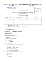 Bộ đề thi chọn đội tuyển HSG quốc gia môn anh 12 các năm gần đây 2015 2018