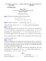 Bộ đề thi chọn đội tuyển HSG quốc gia môn toán năm 2018 và HSG tỉnh các năm