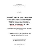 Phát triển năng lực tự học cho học sinh thông qua hệ thống bài tập chương sắt và một số kim loại quan trọng khác hoá học 12 trung học phổ thông (tt) 