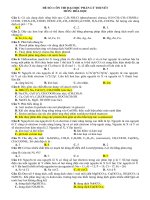 DE  VA DAP AN CAU HOI TRAC NGHIEM LY THUYET ON THI DH