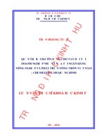 Quản trị rủi ro tín dụng cho vay đối với doanh nghiệp nhỏ và vừa tại ngân hàng nông nghiệp và phát triển nông thôn việt nam   chi nhánh tỉnh quảng bình
