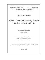 ĐƯƠNG sự TRONG vụ án dân sự   một số vấn đề lý LUẬN và THỰC TIỄN 