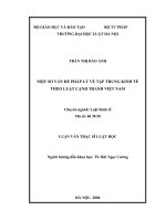 MỘT số vấn đề PHÁP lý về tập TRUNG KINH tế THEO LUẬT CẠNH TRANH VIỆT NAM 