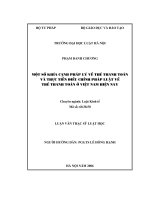 Một số khía cạnh pháp lý về thẻ thanh toán và thực tiễn điều chỉnh pháp luật về thẻ thanh toán ở việt nam hiện nay 