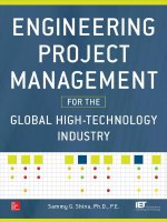 Engineering project management for the global high technology industry by sammy g shina 