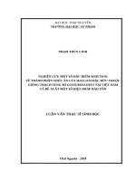 Nghiên cứu một số đặc điểm sinh thái về thành phần thức ăn của hai loài đặc hữu thuộc giống thạch sùng mí goniurosaurus tại việt nam và đề xuất một số biện pháp bảo tồn 