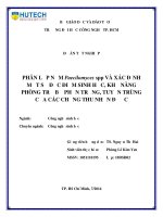 Phân lập nấm paecilomyces spp  và xác định một số đặc điểm sinh học, khả năng phòng trừ bọ phấn trắng, tuyến trùng của các chủng thu nhận được 