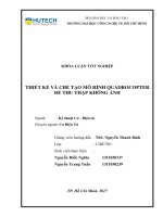 Thiết kế và chế tạo mô hình quadcopter để thu thập không ảnh 