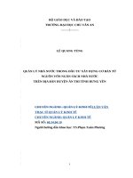 QUẢN LÝ NHÀ NƯỚC TRONG ĐẦU TƯ XÂY DỰNG CƠ BẢN TỪ NGUỒN VỐN NGÂN SÁCH NHÀ NƯỚC TRÊN ĐỊA BÀN HUYỆN ÂN THI TỈNH HƯNG YÊN