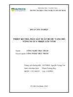 Thiết kế nhà máy sản xuất rượu vang đỏ năng suất 5 triệu lítnăm 