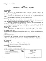 Giáo án TD9 phát triển năng lực học sinh (Mới)