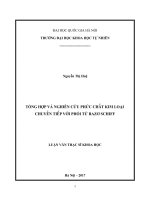 Tổng hợp và nghiên cứu phức chất kim loại chuyển tiếp của bazo schiff 