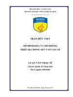 Mô hình hóa và mô phỏng thiết bị chống sét van cao áp 