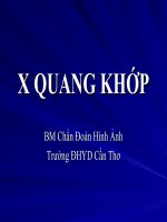 BÀI GIẢNG X QUANG KHỚP chọn lọc