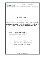 Xác định tác nhân gây bệnh đốm trắng trên thanh long và bước đầu nghiên cứu các yếu tố ảnh hưởng đến tác nhân gây bệnh 